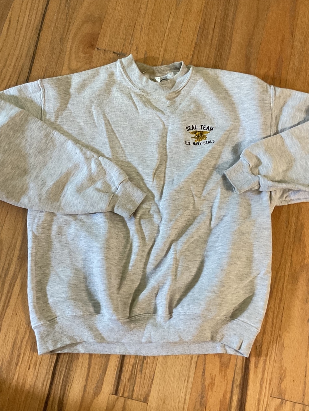Vintage 90s Jerzees US Navy SEAL Team Sweatshirt - Size L As-Is